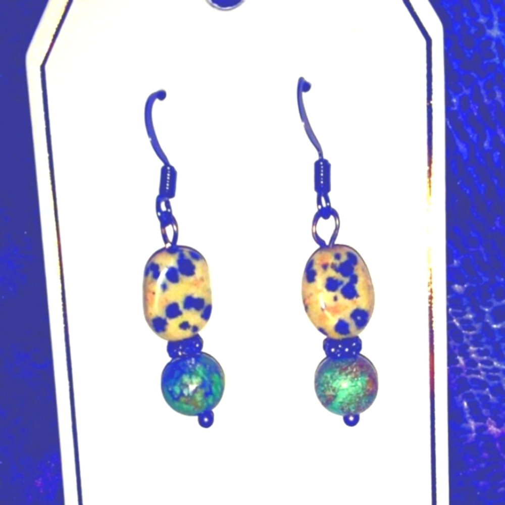 BUY 1 GET 1 FREE (of equal or lesser value) Genuine Turquoise earrings